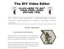 Tablet Screenshot of diyvideoeditor.com